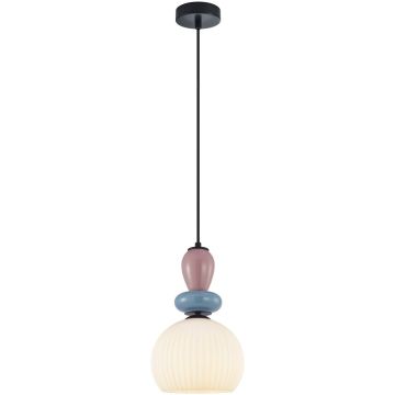 Italux Domali PND-36816-1A-BK-WH Hanglamp 1x40W/E27 IP20