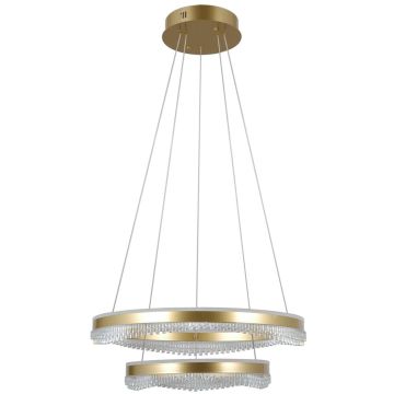 Italux Morte PND-34535-2L-GD Hanglamp 2x70W/LED 3000K/4000K/6000K 6200lm IP20