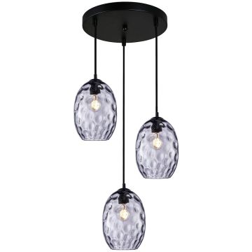 Italux Novala PND-3031-3A-BK-SG Hanglamp 3x40W/E27 IP20