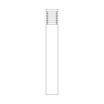 Norlys HALMSTAD 296BC Vloerlamp 1x9W/E27 IP65