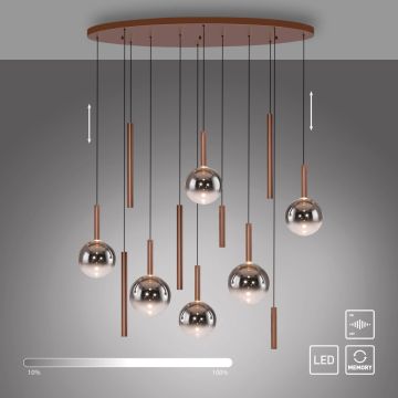 Paul Neuhaus BOWL 2288-23 Hanglamp 12x7W/LED 2700k 1935lm ip20