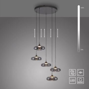 Paul Neuhaus POSH 15694-15 Hanglamp 5x6,3W/LED 3000k 1450lm ip20