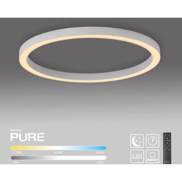 Paul Neuhaus PURE LINES ROUND 6306-16 Plafondlamp 1x42W/LED 2200-5000k 4300lm ip20