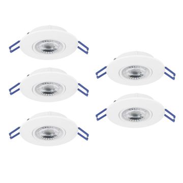 Eglo GEDREZ 300185 Inbouwspot 5x4.9W/LED 2700K, 4000K, 6500K 2600lm ip20