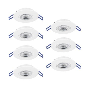 Eglo GEDREZ 300186 Inbouwspot 7x4.9W/LED 2700K, 4000K, 6500K 3640lm ip20