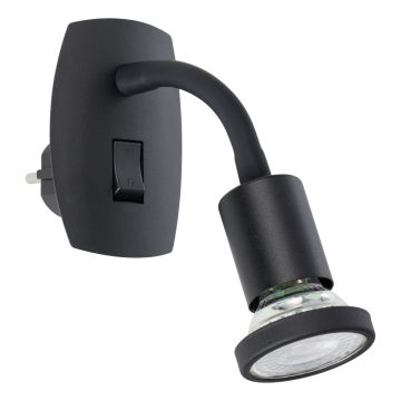 Eglo PARRINI 300913 Wandlamp met stopcontact 1x4.5W/GU10 ip20