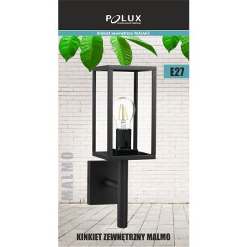 Polux MALMO 309181 Wandlamp 1x15W/E27 IP44