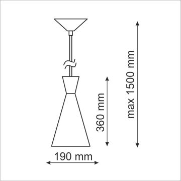 Polux MODERN 305466 Hanglamp 1x20W LED/E27 IP20