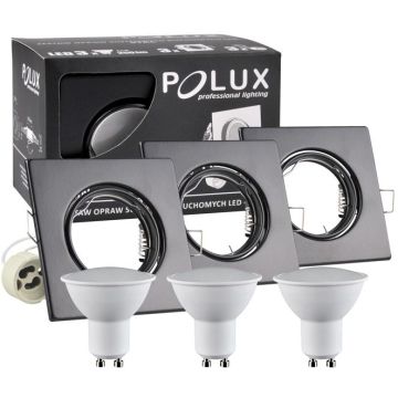 Polux OLIN 305879 Inbouwspot 1x3,5W/GU10 3000K 250LM IP20