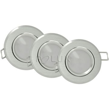Polux SUN 305275 Inbouwspot 1x3,5W/GU10 3000K 250LM IP20