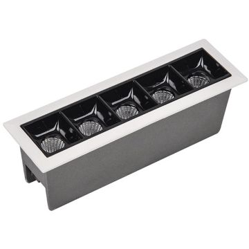 Zambelis RECESSED GRILLE S086 Inbouwspot 11W/led 3000K 770lm IP20