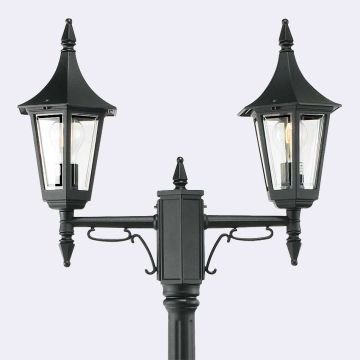 Norlys RIMINI 402B Straatlantaarn 2x9W/E27 IP54