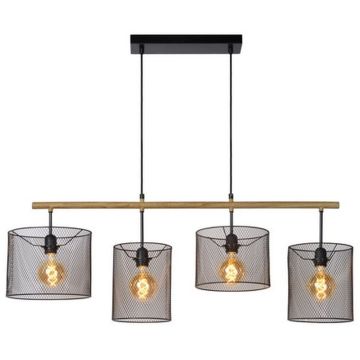 Lucide BASKETT 45459/04/30 Hanglamp 4x60w/e27 ip20