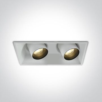 One Light The Recessed Cylinders 51211C/W/W Inbouwspot 2x11W/LED 3000K 820lm IP20