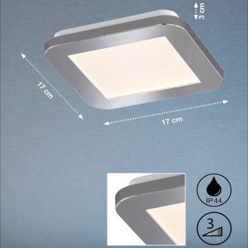 Fischer&Honsel Gotland 21231 Plafondlamp 1x8.5W/LED 3000K 1100 lm IP44