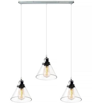 Altavola Design NEW YORK LOFT LA034/CL3_chrom Hanglamp 3x40W/E27 IP20