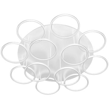 Altavola Design Ledowe okręgi LA078/CE_12_in_3k_white Plafondlamp 12x144W/LED 3000K 8600lm IP44