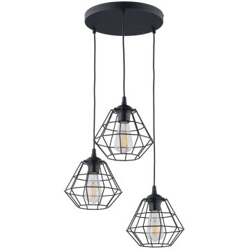 TK Lighting DIAMOND 6204 Hanglamp 3x15W/E27