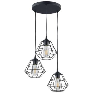 TK Lighting DIAMOND 6204 Hanglamp 3x15W/E27
