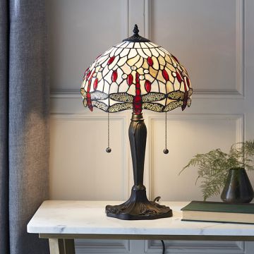 Endon DRAGONFLY BEIGE 64086 Tafellamp 2x60W/E27 IP20
