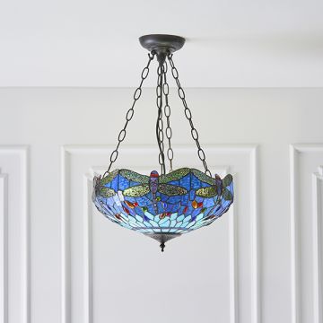 Endon DRAGONFLY BLUE 64075 Hanglamp 3x60W/E27 IP20