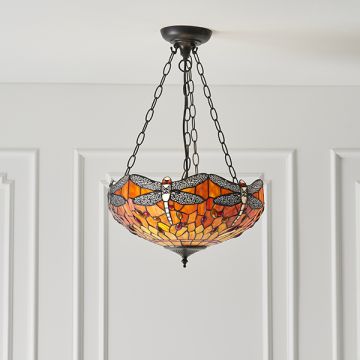 Endon DRAGONFLY FLAME 64076 Hanglamp 3x60W/E27 IP20