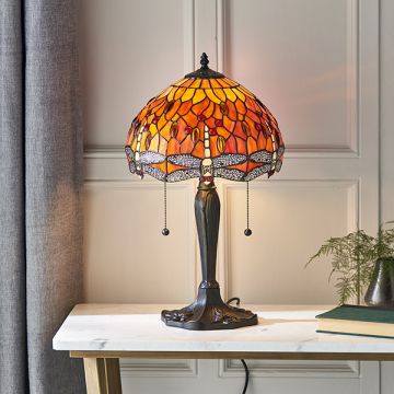 Endon DRAGONFLY FLAME 64092 Tafellamp 2x60W/E27 IP20