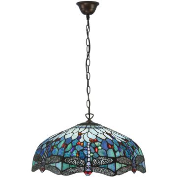 Endon DRAGONFLY BLUE 66148 Hanglamp 3x60W/E27 IP20