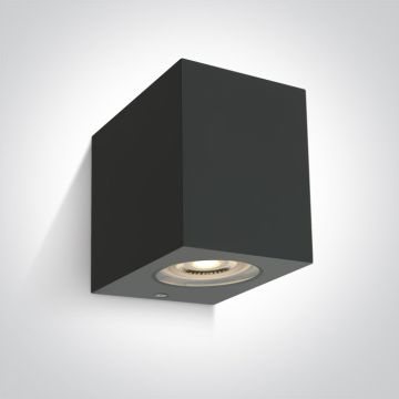 One Light Outdoor Cube 67142H/AN Wandlamp 1x6W/GU10 IP65