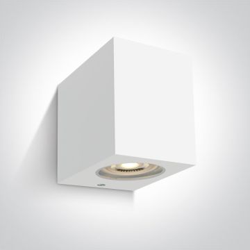 One Light Outdoor Cube 67142H/W Wandlamp 1x6W/GU10 IP65