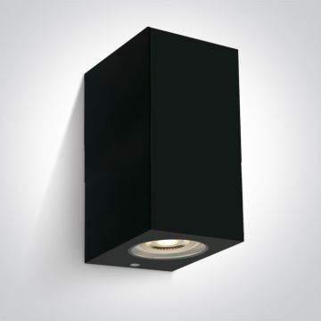 One Light Outdoor Cube 67142K/B Wandlamp 2x6W/GU10 IP65