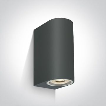 One Light Outdoor Cylinders 67142G/AN Wandlamp 2x6W/GU10 IP65