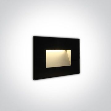 One Light The Glass Face 68076/B/W Inbouwtraplamp 1x3W/LED 3000K 200lm IP65
