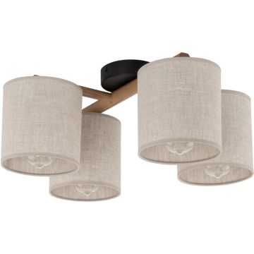 TK Lighting DEVA 6866 Plafondlamp 4x15W/E27 IP20