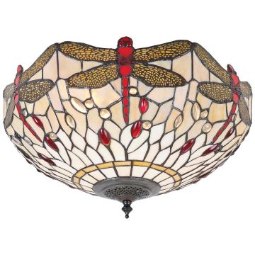 Endon DRAGONFLY BEIGE 70723 Plafondlamp 2x60W/E27 IP20