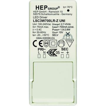 Astro Lighting LED DRIVER 6008093 Voeding IP20