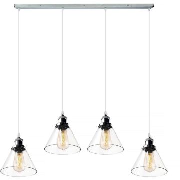 Altavola Design NEW YORK LOFT LA034/CL4_chrom Hanglamp 4x40W/E27 IP20