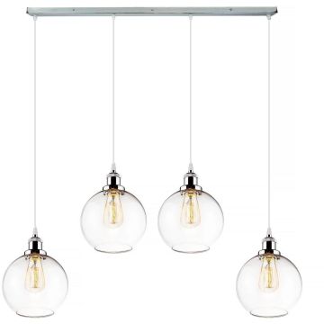 Altavola Design NEW YORK LOFT LA035/CL4_chrom Hanglamp 4x40W/E27 IP20