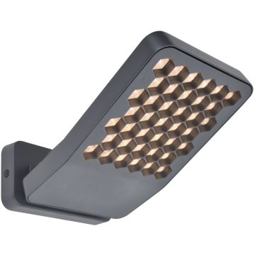 Lutec ATLANTIS 7801605118 Wandlamp 1x13.7w/led 3000k 1850lm ip54