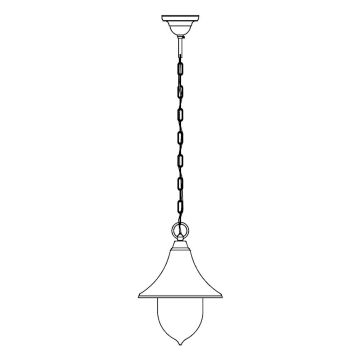Norlys FIRENZE 800A/W Hanglamp 1x9W/E27 IP54