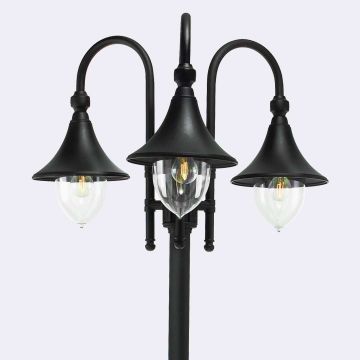 Norlys FIRENZE 830B Straatlantaarn 3x9W/E27 IP54