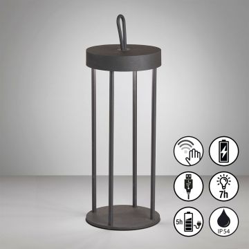 Fischer&Honsel Kante 850333 Tafellamp 1x3W/LED 3000K 290lm IP54