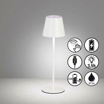 Fischer&Honsel Viletto 850354 Tafellamp 1x2W/LED 3000K 190lm IP54