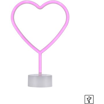 Paul Neuhaus NEON-HERZ 85028-87 Wandlamp 1x1W/LED multikolor 1lm ip20