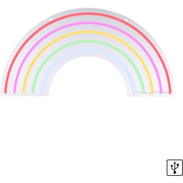 Paul Neuhaus NEON-RAINBOW 85024-70 Wandlamp 1x10,5W/LED multikolor 9lm ip20