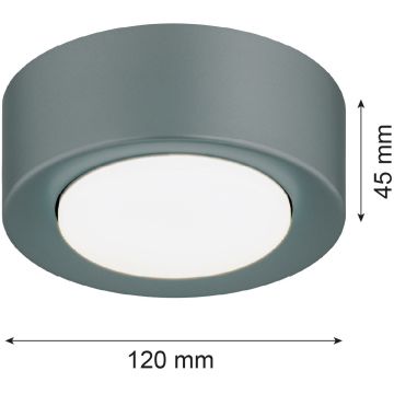 Argon ELORA 8917 Plafondlamp 1x12W/GX53 ip20