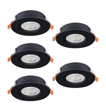 Eglo BARRANCO 902266 Inbouwspot 5x4.5W/LED 2700K, 4000K, 6500K 5X450lm ip20