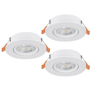 Eglo BARRANCO 902262 Inbouwspot 3x4.5W/LED 2700K, 4000K, 6500K 3X450lm ip20