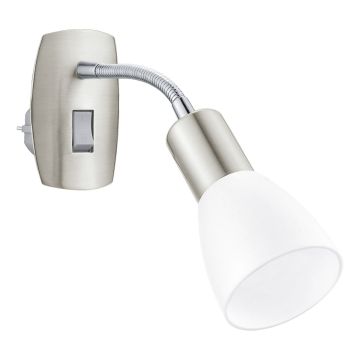Eglo DAKAR 3 902367 Wandlamp met stopcontact 1x5W/E14 ip20