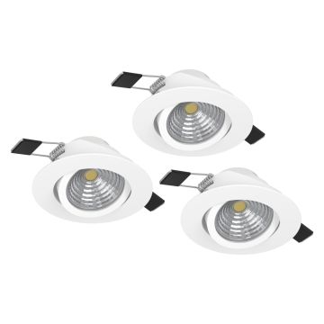 Eglo SALICETO 900745 Inbouwspot 3x6W/LED 2700K 1350lm IP20